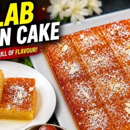 Gulab Jamun Cake – Easy & Delicious