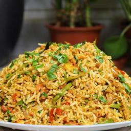 Vegetarian Soya Fried Rice